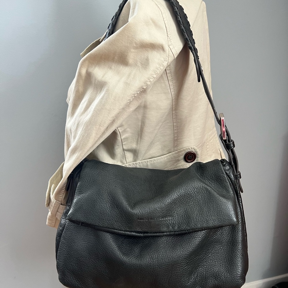 Black Leather Shoulder Bag